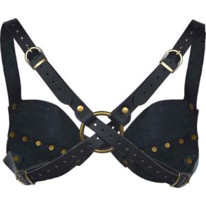 Elven Swirl Leather Bra