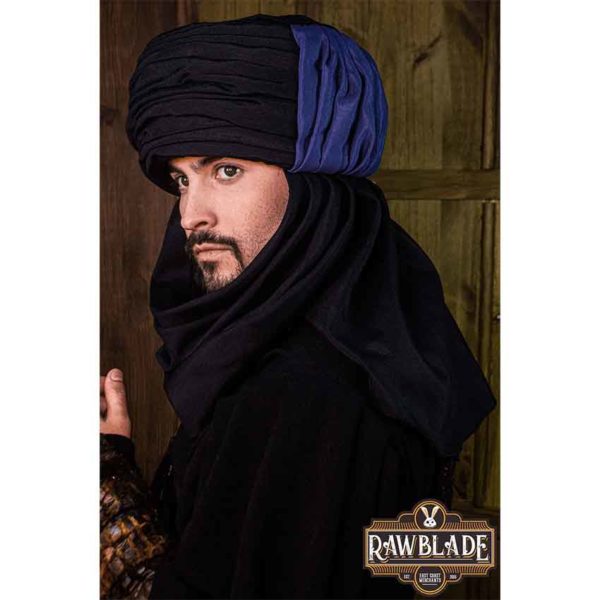 Vaishir Turban - Black and Blue