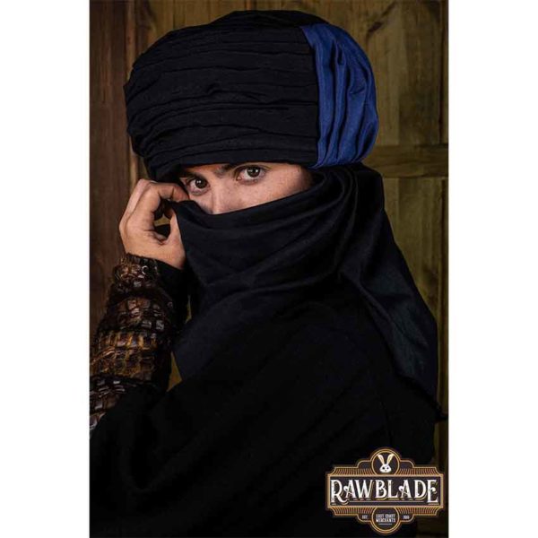 Vaishir Turban - Black and Blue