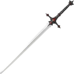 LARP Two-Handed Essessa's Sword - Carbon Silver/Red