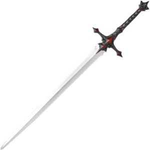 LARP Two-Handed Essessa's Sword - Carbon Silver/Red