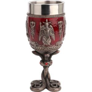 Baphomet Jeweled Serpent Chalice