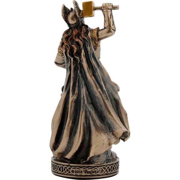 Bronze Thor Norse God Statue