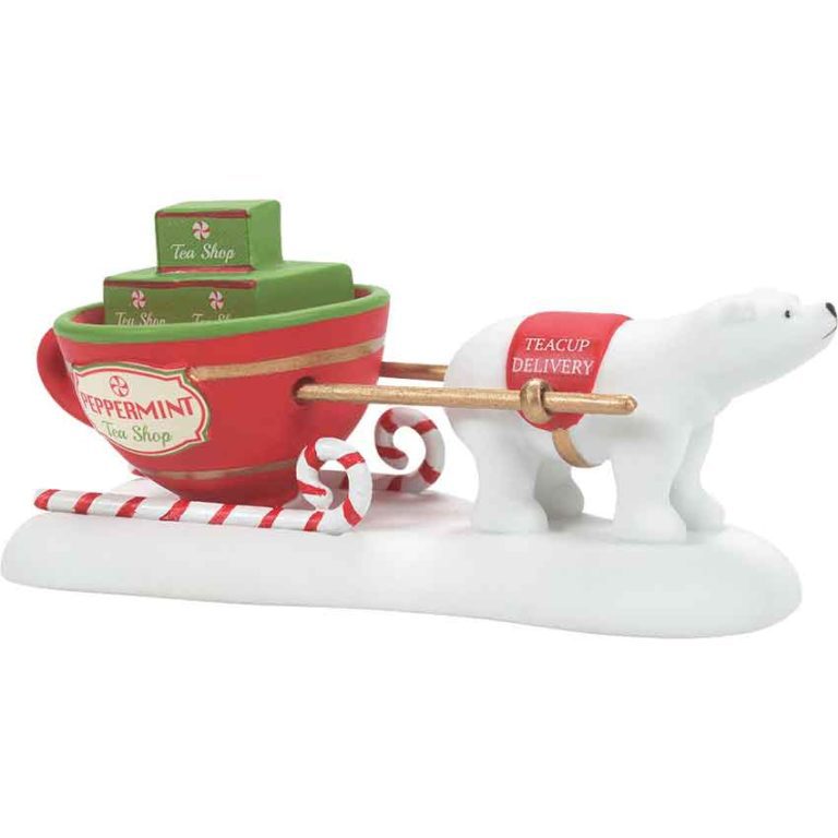 North Pole Candy Striper Christmas Elf Building Figurine By Department 56