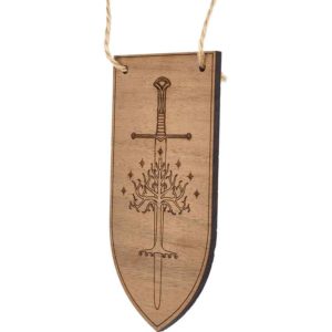 Anduril and Tree of Gondor Christmas Ornament