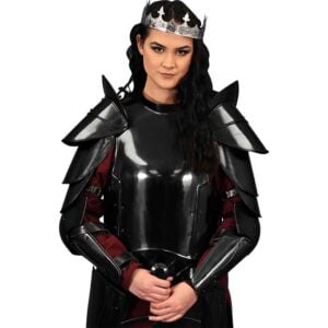 Katharina Blackened Steel Pauldrons