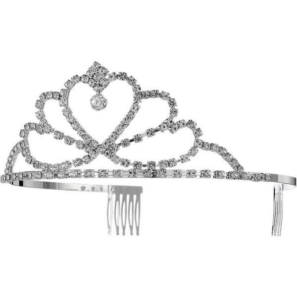Open Heart Rhinestone Tiara