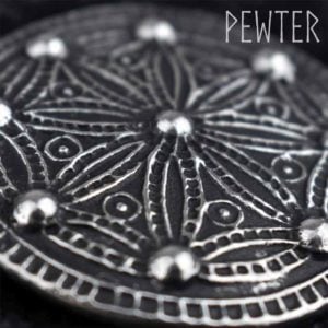 Medium York Disc Viking Brooch - Pewter