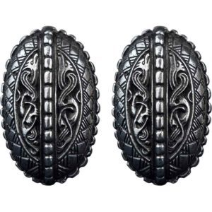 Broa Oval Viking Brooches - Set of 2