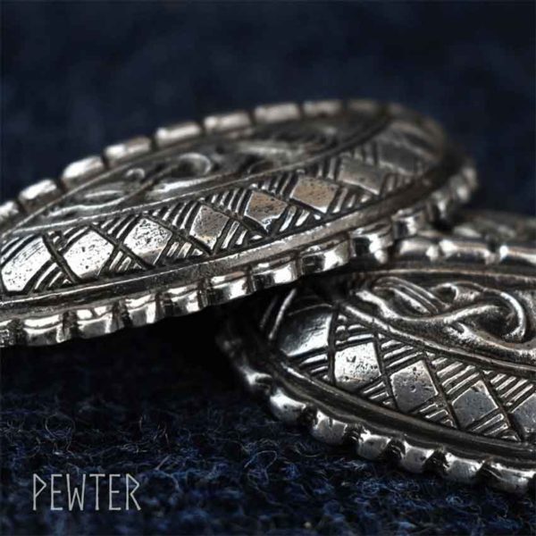 Broa Oval Viking Brooches - Set of 2