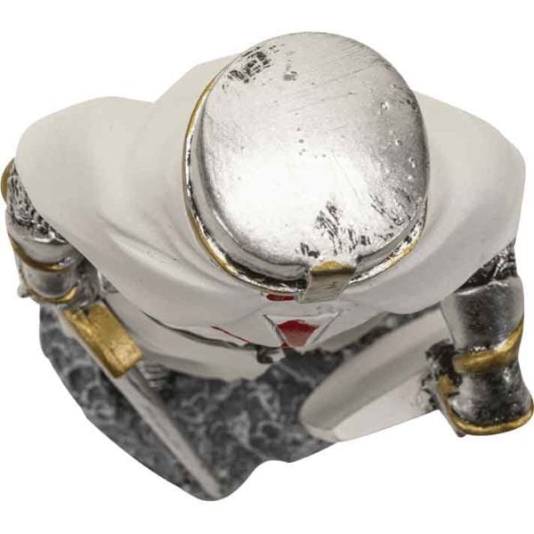 Templar Knight with Sword and Shield Statue