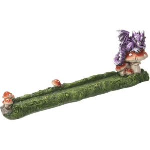 Dragon and Mushroom Tray Incense Burner