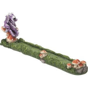 Dragon and Mushroom Tray Incense Burner