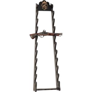 10 Pistol Wall Display Rack