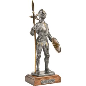 16th Century Knight with Halberd Statue