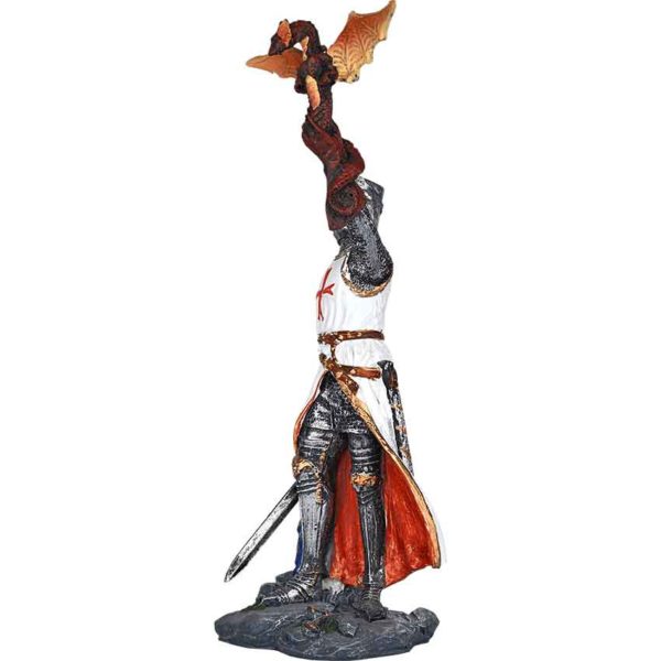 Crusader with Dragon Statue - Image 3