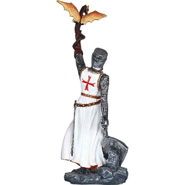 Crusader with Dragon Statue - Image 5