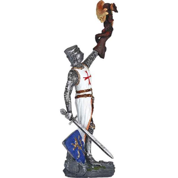Crusader with Dragon Statue - Image 6