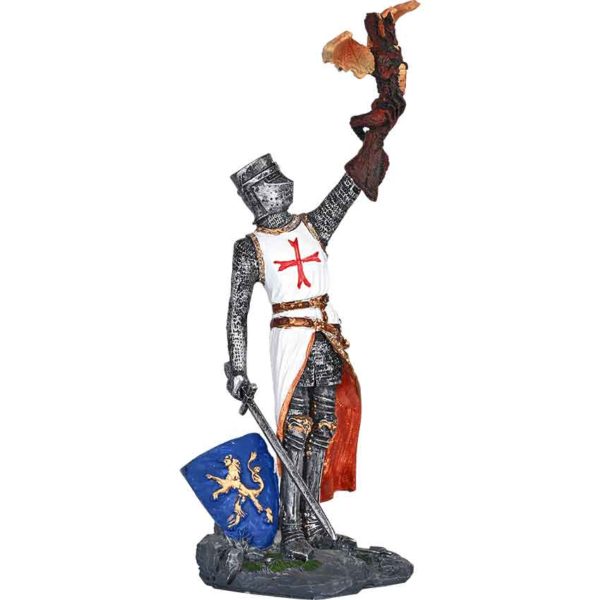 Crusader with Dragon Statue - Image 7