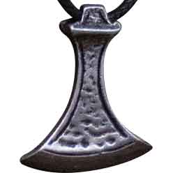 Viking Axe Necklace - Silver