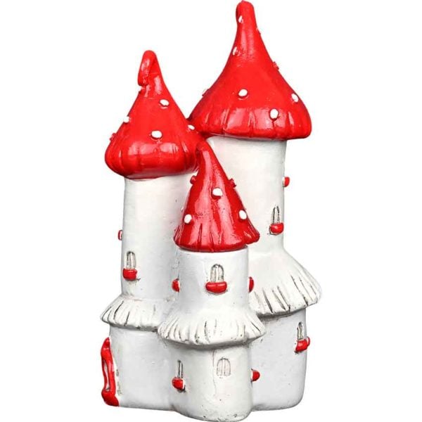 Red Mushroom Fairy Garden Castle
