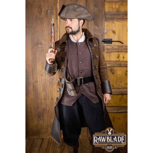 Jack Rackham Pirate Coat - Brown