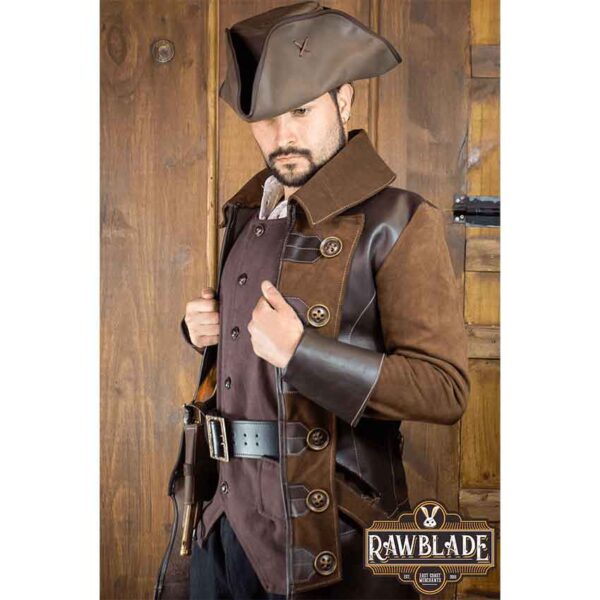 Jack Rackham Pirate Coat - Brown
