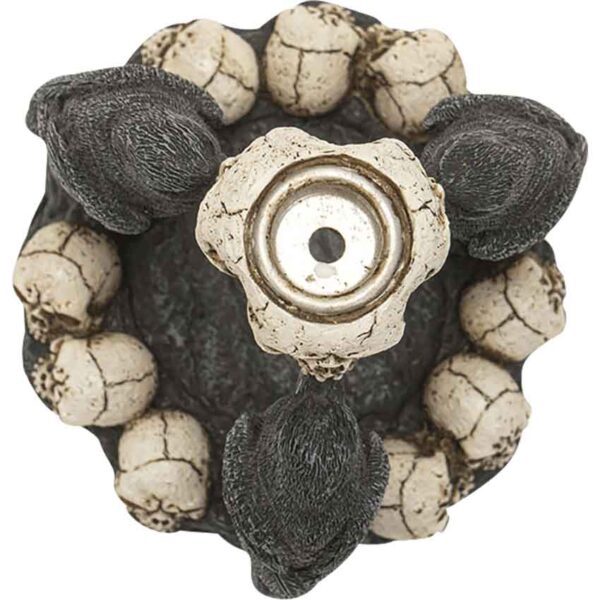 Raven and Skull Backflow Incense Burner