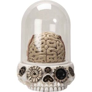 Skull and Brains LED Statue