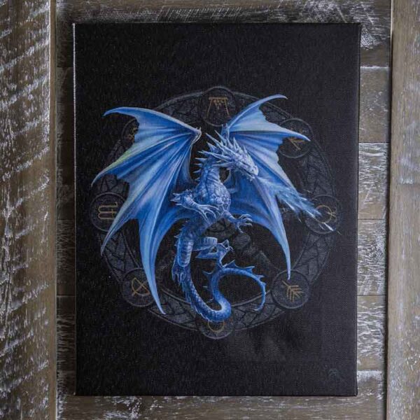 Yule Dragon Canvas Art Print