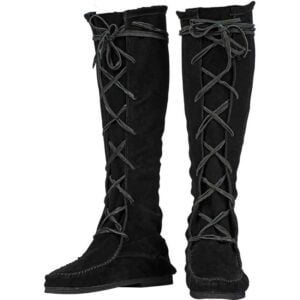Kids Suede Medieval High Boots