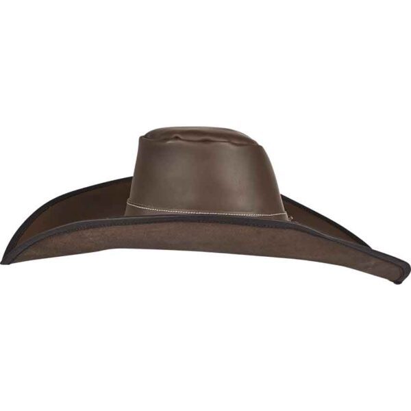 Alatriste Genuine Leather Hat - Brown