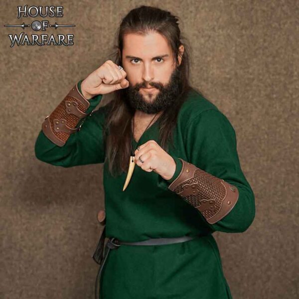 Wealthy Warrior Leather Bracers