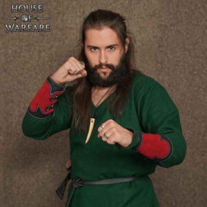 Arcane Leather Bracers - Red