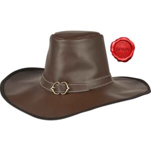 Leather Van Helsing Hat - Brown