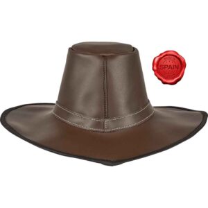 Leather Van Helsing Hat - Brown