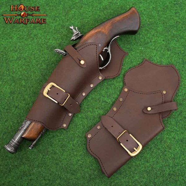 Cowboy Holster for Pistols and Revolvers - Brown