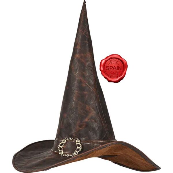 Wizard of the Realm Leather Hat - Brown
