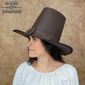 The Dark Witcher Leather Hat - Brown