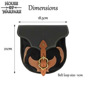 Barbarian Warrior Leather Belt Bag