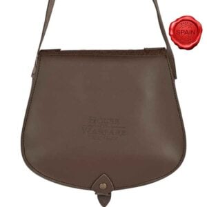 Medieval Fantasy Ranger Leather Shoulder Bag - Brown