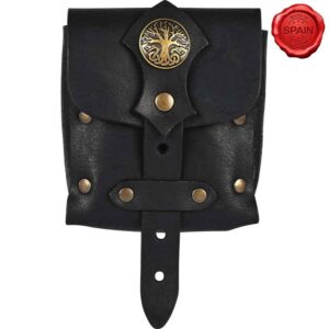 Archer of the Realm Leather Belt Bag - Black