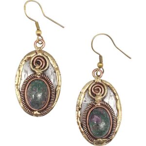 Ruby Fuchsite Fantasy Earrings