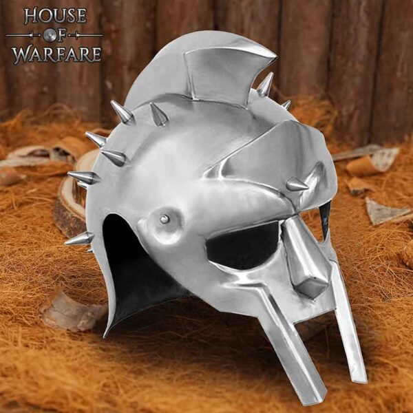 Spiked Gladiator Helmet with Liner