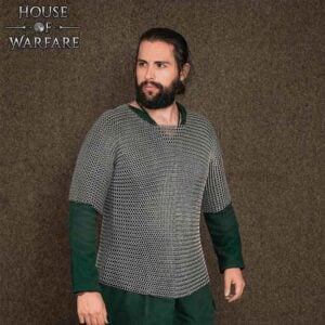 Short Half Sleeve Stainless Steel Butted Hauberk