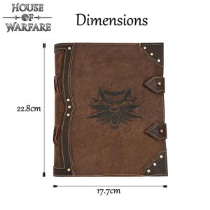 Medieval Wolf Head Leather Journal
