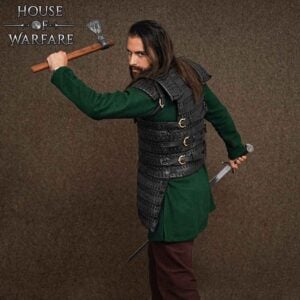 Leather Lamellar Body Armour - Black