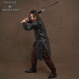 King of the North Leather Brigandine - Black