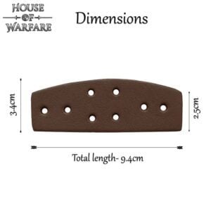Leather Lamellar Scales - Set of 50 - Brown