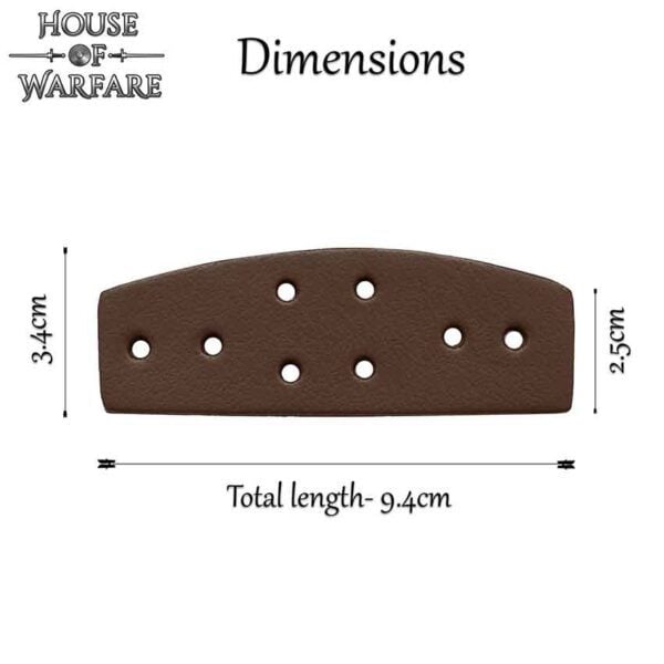 Leather Lamellar Scales - Set of 50 - Brown